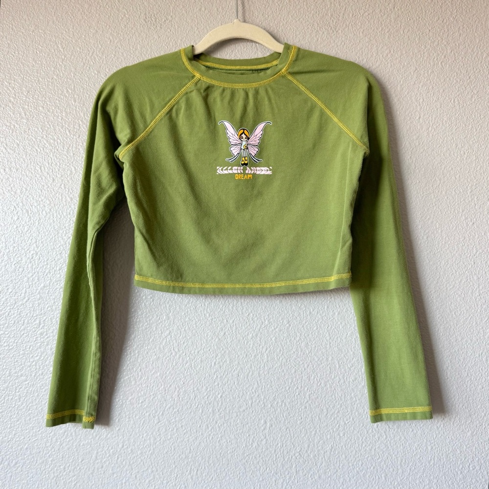Fallen Angel Dream Cropped Long Sleeve Top